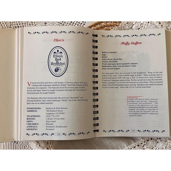 Signed 1997 Colorado Bed & Breakfast Cookbook: 85 Inn Recipes - Picture 5 of 7